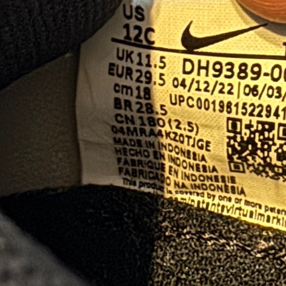 Nike AirMax Motif Toddler 12C Gray Green Slip On Sneakers DH9389-005 - Picture 6 of 7
